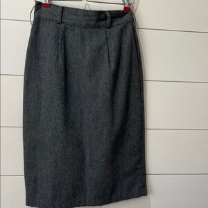 Christina Dark Gray Pencil Skirt